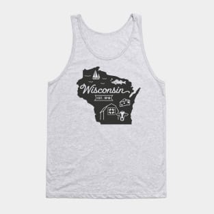 Wisconsin State Graphic Tank Top